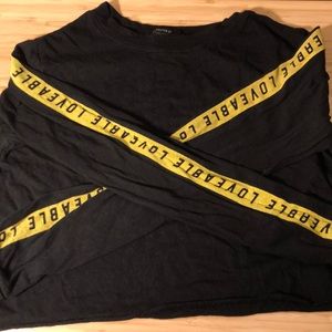 Forever 21 “Loveable” Crop Top
